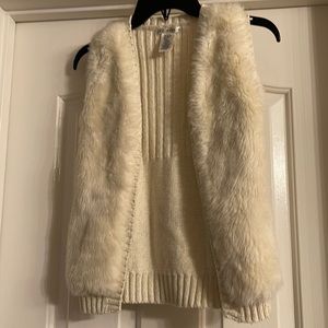 Max Studio fur vest size S (7-8)